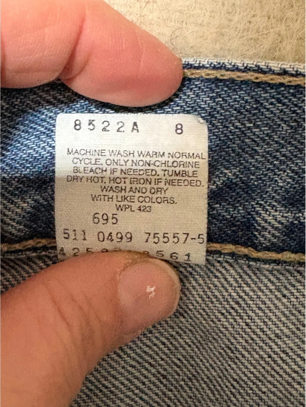 Vintage 90s Levis SilverTab Baggy Fit Jeans 33x30 Made in USA Distressed Blue